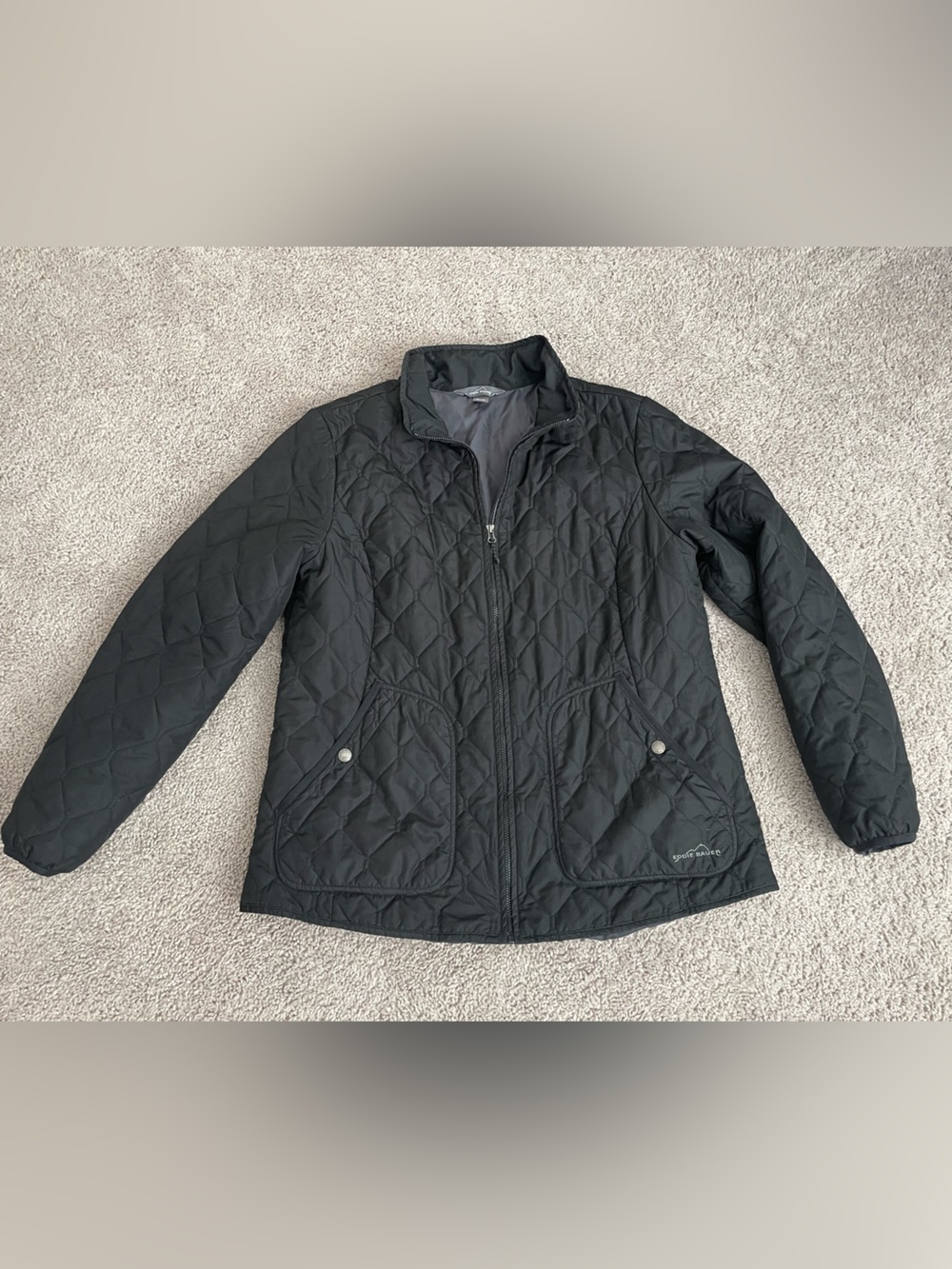 Eddie Bauer Black Diamond Quilted Full Zip Lightweight Insulated Jacket XL